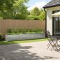 Preview: ARDEBO.de - Hochbeet im Garten Verzinktes Silber 400 x 40 x 55 cm Stahl