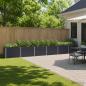 Preview: ARDEBO.de - Hochbeet im Garten Anthrazit 480 x 40 x 55 cm Stahl