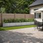 Preview: ARDEBO.de - Hochbeet im Garten Verzinktes Silber 480 x 40 x 55 cm Stahl