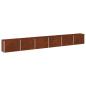 Preview: Hochbeet im Garten Rostig 480 x 40 x 55 cm Pappe