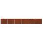 Preview: Hochbeet im Garten Rostig 480 x 40 x 55 cm Pappe
