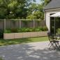 Preview: ARDEBO.de - Hochbeet im Garten Elfenbein 480 x 40 x 55 cm Stahl