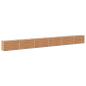 Preview: Hochbeet im Garten Holz Braun 600 x 40 x 55 cm Stahl