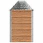 Preview: Hochbeet im Garten Holz Braun 600 x 40 x 55 cm Stahl