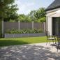 Preview: ARDEBO.de - Hochbeet im Garten Grau 600 x 40 x 55 cm Stahl
