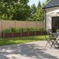 Preview: ARDEBO.de - Hochbeet im Garten Braun 600 x 40 x 55 cm Stahl