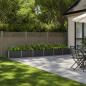 Preview: ARDEBO.de - Hochbeet im Garten Anthrazit 600 x 40 x 55 cm Stahl