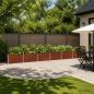 Preview: ARDEBO.de - Hochbeet im Garten Wetterfeststahl 600 x 40 x 55 cm Stahl
