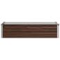Preview: Hochbeet im Garten Schwarznuss 100 x 40 x 24 cm Stahl
