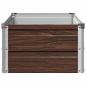 Preview: Hochbeet im Garten Schwarznuss 100 x 40 x 24 cm Stahl