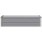 Preview: Hochbeet im Garten Grau 100 x 40 x 24 cm Stahl