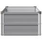 Preview: Hochbeet im Garten Grau 100 x 40 x 24 cm Stahl