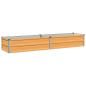 Preview: Hochbeet im Garten Holz Natur 160 x 40 x 24 cm Stahl