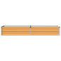 Preview: Hochbeet im Garten Holz Natur 160 x 40 x 24 cm Stahl