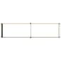 Preview: Hochbeet im Garten Holz Natur 160 x 40 x 24 cm Stahl