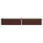 Preview: Hochbeet im Garten Braun 160 x 40 x 24 cm Stahl