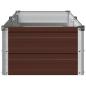 Preview: Hochbeet im Garten Braun 160 x 40 x 24 cm Stahl