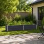 Preview: ARDEBO.de - Hochbeet im Garten Anthrazit 160 x 40 x 24 cm Stahl