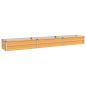 Preview: Hochbeet im Garten Holz Natur 240 x 40 x 24 cm Stahl