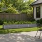 Preview: ARDEBO.de - Hochbeet im Garten Grau 240 x 40 x 24 cm Stahl