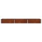 Preview: Hochbeet im Garten Rostig 240 x 40 x 24 cm Pappe