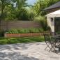 Preview: ARDEBO.de - Hochbeet im Garten Holz Braun 320 x 40 x 24 cm Stahl