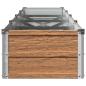Preview: Hochbeet im Garten Holz Braun 320 x 40 x 24 cm Stahl