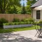 Preview: ARDEBO.de - Hochbeet im Garten Grau 320 x 40 x 24 cm Stahl