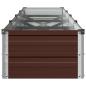 Preview: Hochbeet im Garten Braun 320 x 40 x 24 cm Stahl