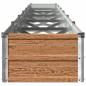 Preview: Hochbeet im Garten Holz Braun 480 x 40 x 24 cm Stahl