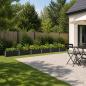 Preview: ARDEBO.de - Hochbeet im Garten Anthrazit 480 x 40 x 24 cm Stahl