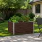 Preview: ARDEBO.de - Hochbeet im Garten Schwarz 100 x 80 x 55 cm kaltgewalzter Stahl