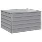 Preview: Hochbeet im Garten Grau 100 x 80 x 55 cm Stahl