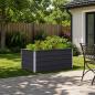 Preview: ARDEBO.de - Hochbeet im Garten Anthrazit 100 x 80 x 55 cm Stahl