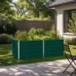 Preview: ARDEBO.de - Hochbeet im Garten Grün 163 x 80 x 55 cm Stahl