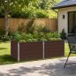 Preview: ARDEBO.de - Hochbeet im Garten Braun 163 x 80 x 55 cm Verzinkter Stahl