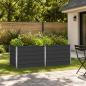 Preview: ARDEBO.de - Hochbeet im Garten Anthrazit 160 x 80 x 55 cm