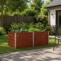 Preview: ARDEBO.de - Hochbeet im Garten Rostig 160 x 80 x 55 cm Pappe