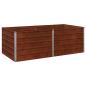 Preview: Hochbeet im Garten Rostig 160 x 80 x 55 cm Pappe
