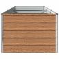Preview: Hochbeet im Garten Holz Braun 242 x 80 x 55 cm Stahl