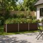 Preview: ARDEBO.de - Hochbeet im Garten Schwarznuss 242 x 80 x 55 cm Stahl