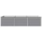 Preview: Hochbeet im Garten Grau 242 x 80 x 55 cm Stahl