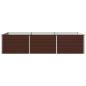 Preview: Hochbeet im Garten Braun 242 x 80 x 55 cm Stahl