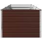 Preview: Hochbeet im Garten Braun 242 x 80 x 55 cm Stahl
