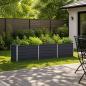 Preview: ARDEBO.de - Hochbeet im Garten Anthrazit 242 x 80 x 55 cm Stahl