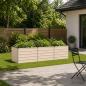 Preview: ARDEBO.de - Hochbeet im Garten Elfenbein 242 x 80 x 55 cm Stahl