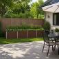 Preview: ARDEBO.de - Hochbeet im Garten Schwarznuss 321 x 80 x 55 cm Stahl