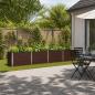 Preview: ARDEBO.de - Hochbeet im Garten Braun 321 x 80 x 55 cm Stahl