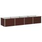Preview: Hochbeet im Garten Braun 321 x 80 x 55 cm Stahl