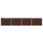 Preview: Hochbeet im Garten Braun 321 x 80 x 55 cm Stahl